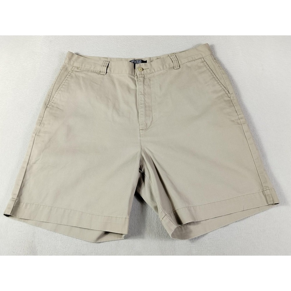 Men's Beige Casual Shorts - Classic Cotton Blend